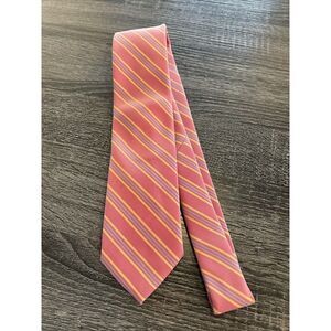 Guy Laroche Vintage 100% Silk Tie Cravates Necktie Classic Paris Striped Multi